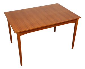 Extendable Rectangular Teak Dining Table, 1960s