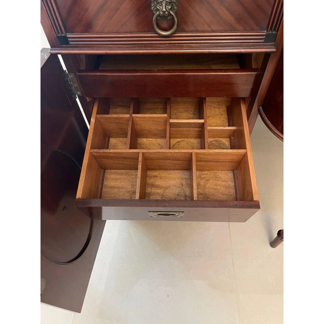 Antique Edwardian Mahogany Sideboard by Goodall of Manchester For Sale - Image 13 of 18