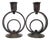Art Deco Brass Candlesticks, 1930s, Set of 2 For Sale