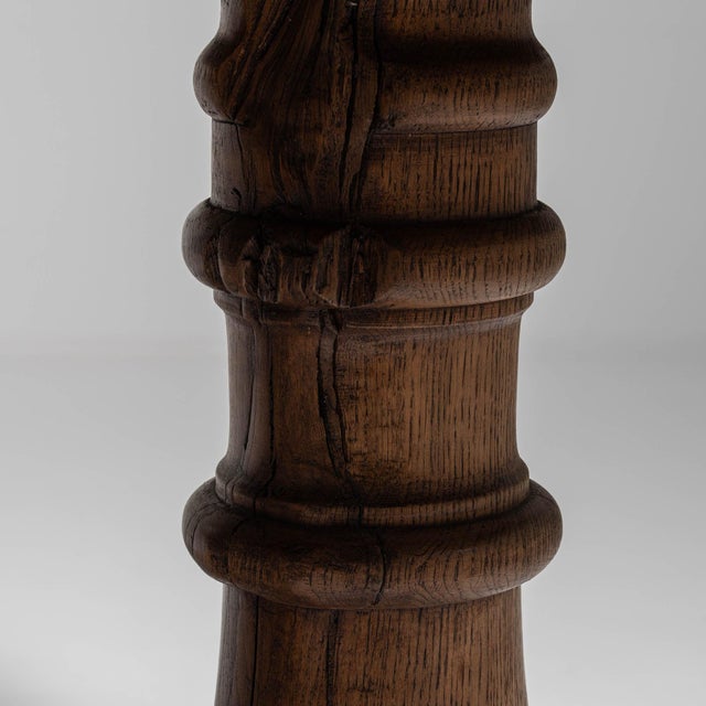 1970s French Brown Oak Refectory Table For Sale - Image 12 of 15