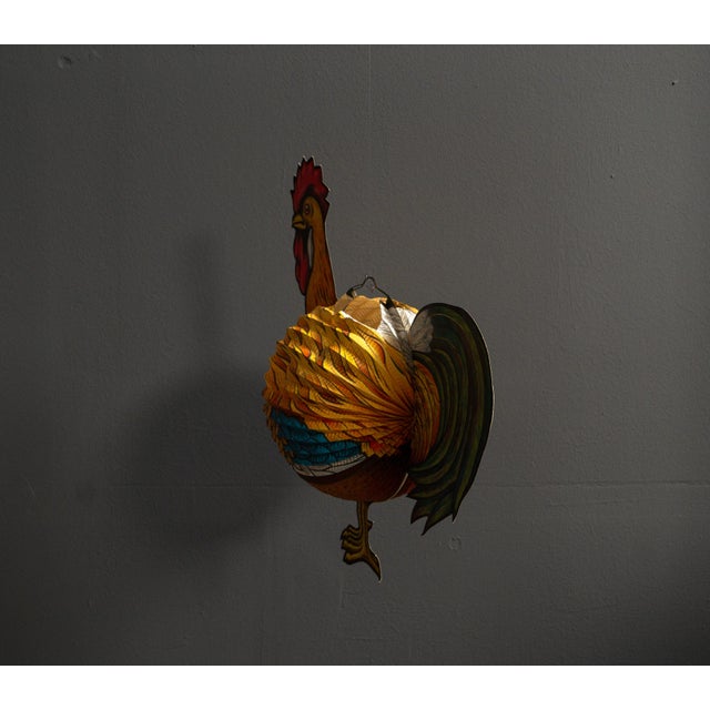 Paper Rooster Lantern, West Germany, 1960s For Sale - Image 10 of 14