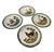 Italian Set of Four Vintage Italian Hand-Painted Faience "Four Seasons" Ceramic Plates For Sale - Image 3 of 12
