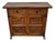 Spanish Rustic Castilian Carved Wood Cabinet, 1930s For Sale