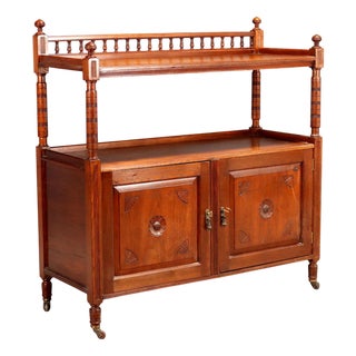 Walnut-Stained Sideboard in Oak For Sale