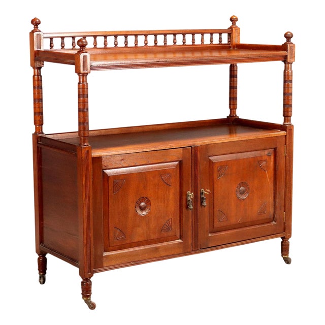 Walnut-Stained Sideboard in Oak For Sale