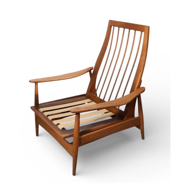 Wood Mid 20th Century Lounge Chair Platform Rocking Chair by Heywood Wakefield For Sale - Image 7 of 12