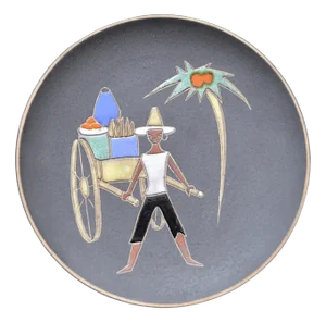 Mexico Ceramic Plate from Ruscha, 1950s
