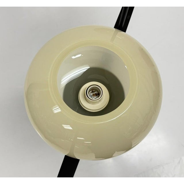 Marian Jamieson "Spyglass" Chandelier Antique Brass Shell White Glass For Sale - Image 14 of 18