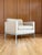 Mid-Century Modern Vintage Florence Knoll Relaxed Two Seater Sofa and Chair Neutral Ivory - Set of 2 For Sale - Image 3 of 18