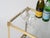 1970s Mid-Century Modern French Bar Cart in Brass from Maison Jansen, 1970s For Sale - Image 5 of 14
