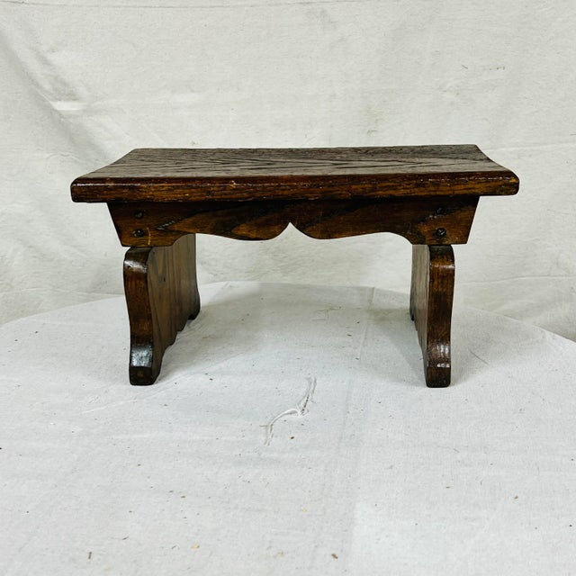 Mid Century Handmade Oak Tabletop Plant Stand For Sale - Image 6 of 6
