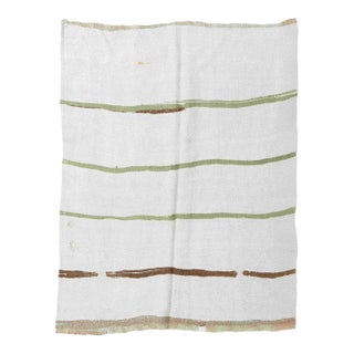 Vintage Decorative Turkish Hemp Kilim Rug - 4`4" X 5`3" For Sale
