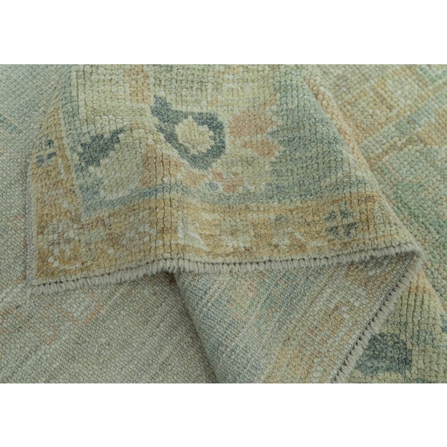 Turkish Oushak Rug 5'2" x 6'9" #19254 For Sale In Houston - Image 6 of 8