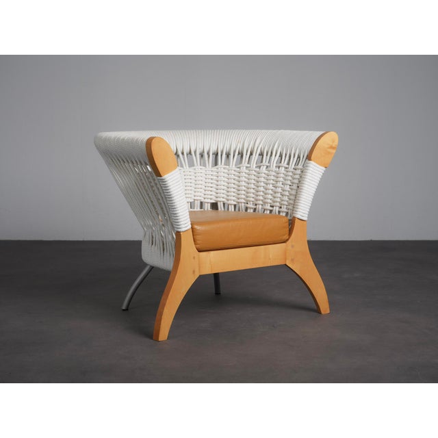 Sculptural Rope and Leather Lounge Chair by Driade, Italy, 1996 For Sale - Image 11 of 11