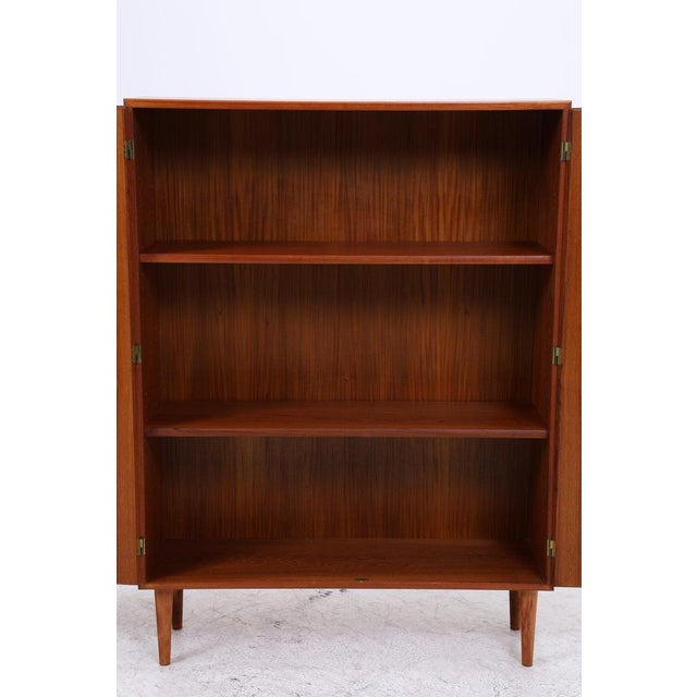 Brown Vintage Danish Teak Linen Cabinet by Børge Mogensen, 1960s For Sale - Image 8 of 14