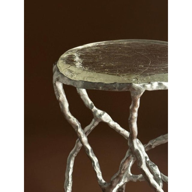 Route Table 03.01 in Cast Aluminium and Cast Glass by Sofia Karnukaeva For Sale - Image 4 of 8