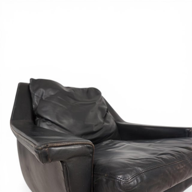 ESA 802 Lounge Chair in Black Leather from Werner Langenfeld, 1970s For Sale - Image 15 of 18