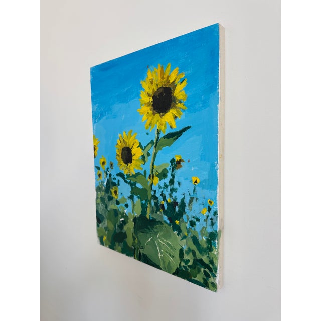 Sunflowers, Contemporary Floral Painting by Matt Higgins For Sale - Image 4 of 5