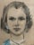 Circa 1950 Original Pastel Portrait of a Young Woman, Framed For Sale - Image 11 of 12