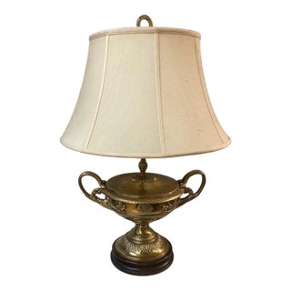 Vintage Lamp With Snake Arms on Urn For Sale