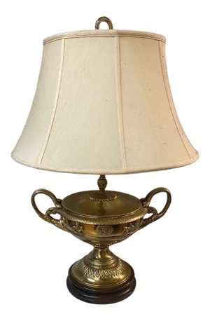 Vintage Lamp With Snake Arms on Urn
