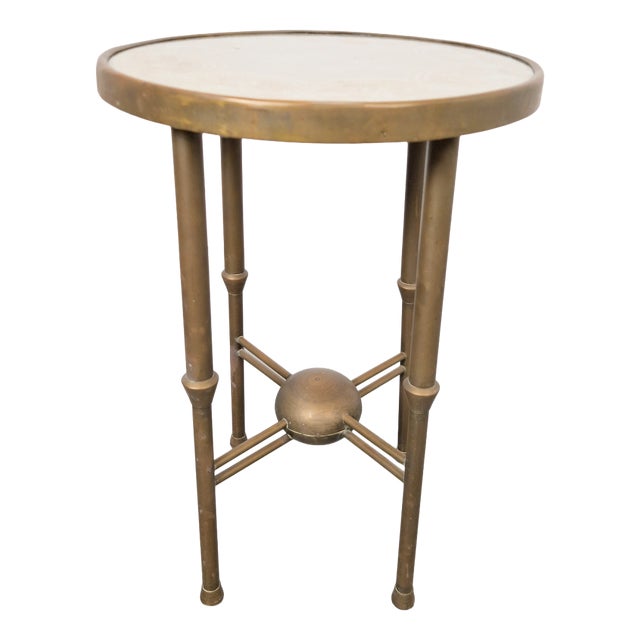 Art Deco Round Copper Side Table by P. Cool, 1933 For Sale