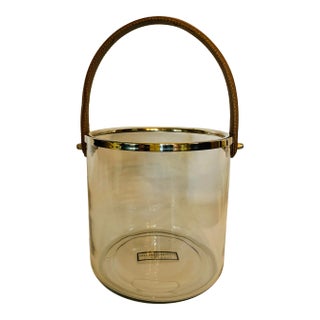 Zodax Barclay Butera Equestrian Ice Bucket with Leather Handle For Sale