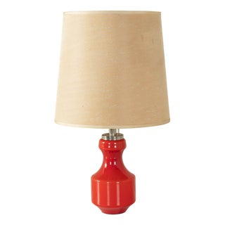 Table Lamp with Glass Base, 1970s For Sale