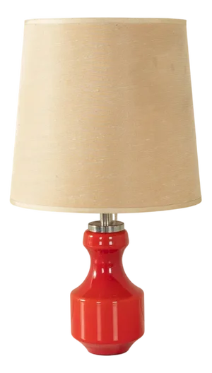 Table Lamp with Glass Base, 1970s