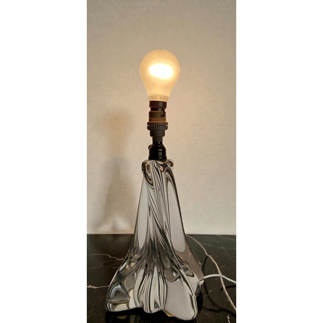 1950s Vintage Table Lamp from Cristal De Baccarat, 1950s For Sale - Image 5 of 9
