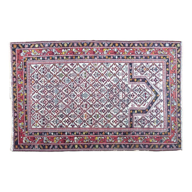 Vintage Turkish Prayer Rug For Sale