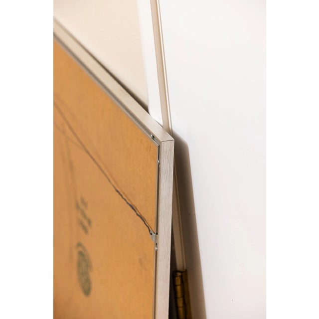 Vintage Framed Sailboat Metal Wall Art by Rene For Sale In Sacramento - Image 6 of 7