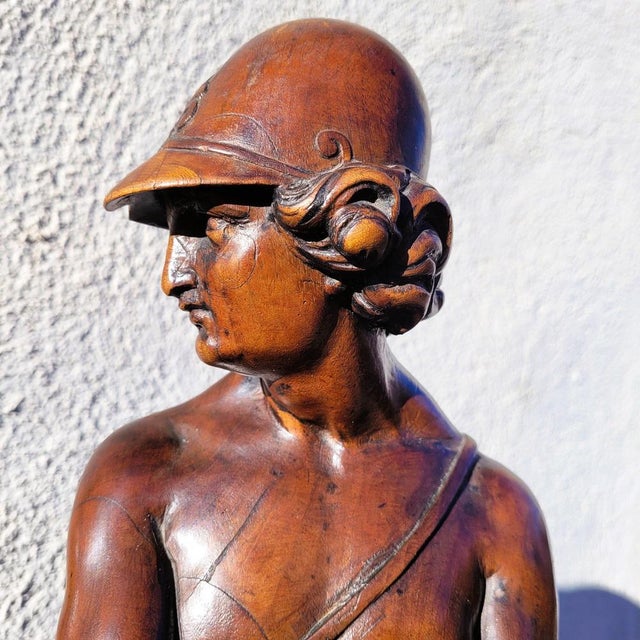 Wooden Sculptures, 19th Century, Set of 2 For Sale - Image 5 of 18