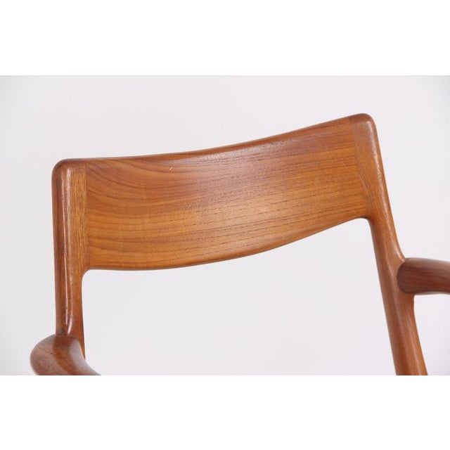 Teak Boomerang Armchair by Alfred Christensen for Slagelse Møbelværk, 1950s For Sale - Image 9 of 12