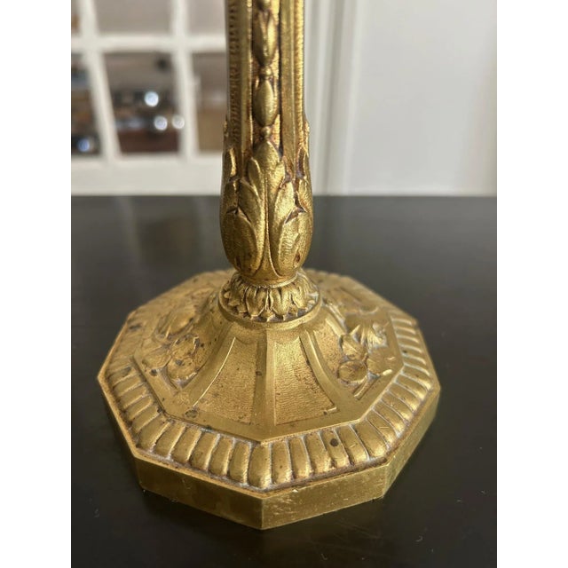Art Deco Brass Lamp, 1930s For Sale - Image 4 of 9