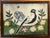 Antique 19th Century American Folk Art Needlework Textile Picture of a Peacock or Stylized Bird For Sale - Image 4 of 9