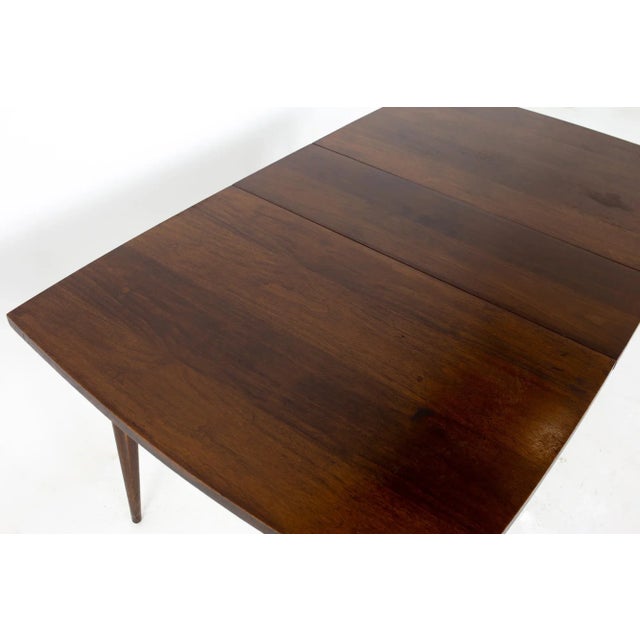Broyhill Saga Mid Century Walnut Surfboard Dining Table For Sale - Image 12 of 13