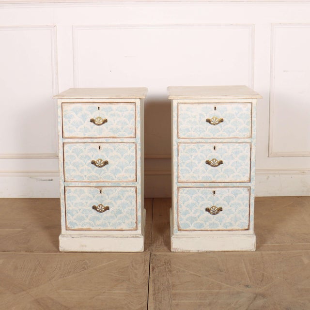 English Decorated Chests of Drawers, 1890s, Set of 2 For Sale - Image 10 of 10