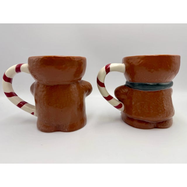 Pottery Barn Pottery Barn New Mr & Ms Spice Gingerbread Coffee Cocoa Mugs With Original Stickers For Sale - Image 4 of 8