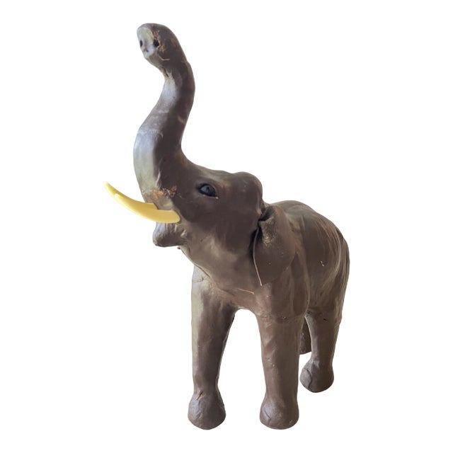 Leather Elephant Sculpture For Sale