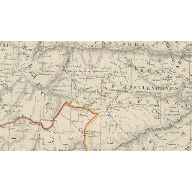 Antique Map of Spain and Portugal, 1850 For Sale - Image 9 of 10