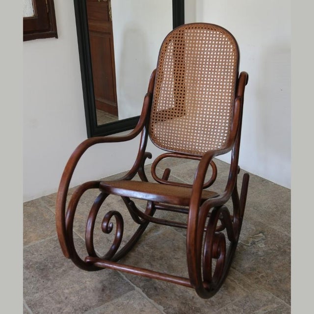 Vintage Rocking Chair by Michael Thonet, 1970s For Sale - Image 6 of 18