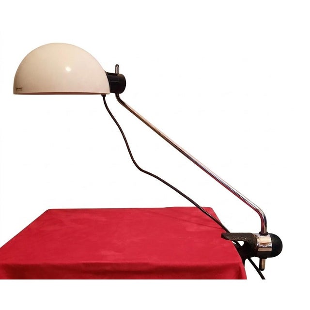 Black Libellula Clamp Table Lamp by Emilio Fabio Simion for Guzzini, Italy, 1970s For Sale - Image 8 of 16
