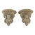 Wood A Pair of Vintage Wooden Hand-Carved Gold Dog Head Wall Brackets For Sale - Image 7 of 10