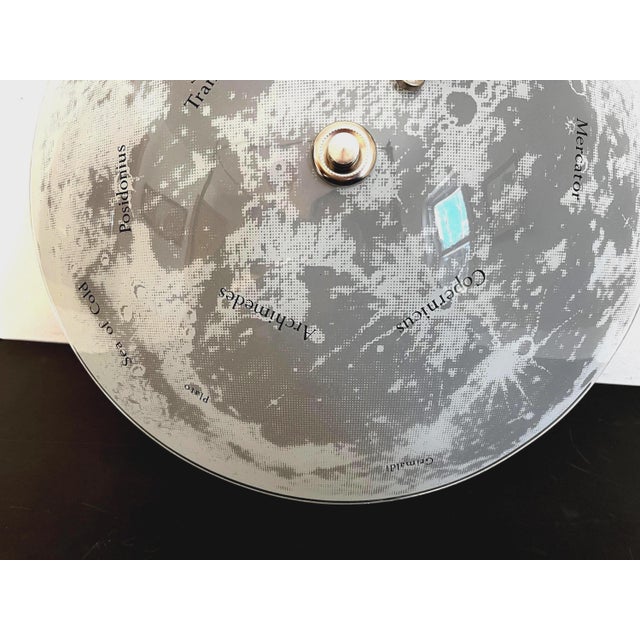 1960s Space Age Moon & Lander Flush Light For Sale - Image 9 of 18