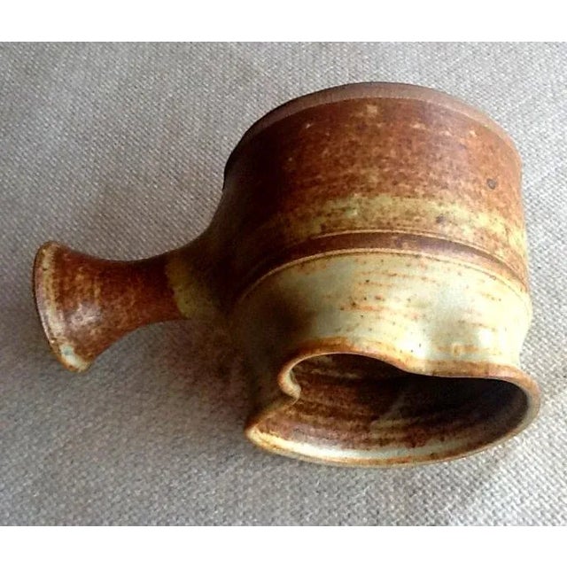 Late 20th Century Vintage Studio Pottery Sauce or Gravy Dish For Sale - Image 5 of 5