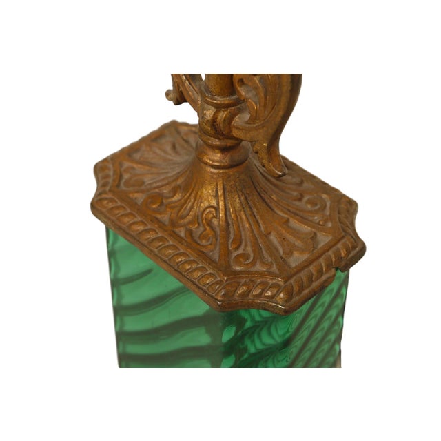 1910 Mutual Sunset Lamp Co. Steuben Glass & Bronze Table Lamp For Sale In Tampa - Image 6 of 12