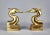 Metal Pair of Vintage Solid Brass Blue Heron Crane Bookends For Sale - Image 7 of 10
