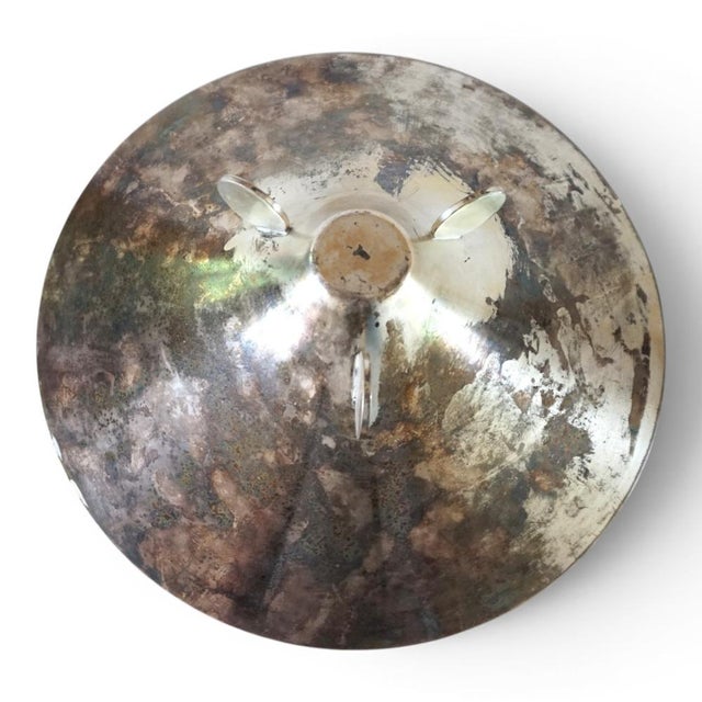 Bauhaus Bowl in Silver-Plated Brass by Paul Haustein for WMF Ikora, 1920s For Sale - Image 6 of 16