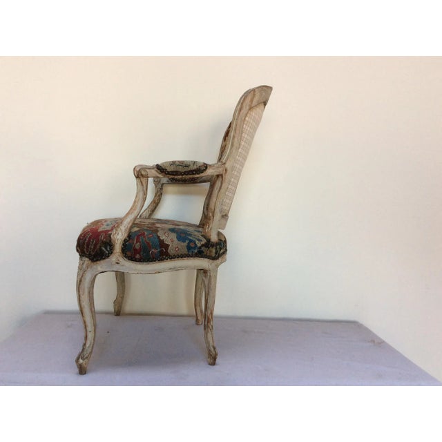 Late 18th C Tapestry Upholstery Arm Chairs For Sale In San Antonio - Image 6 of 8